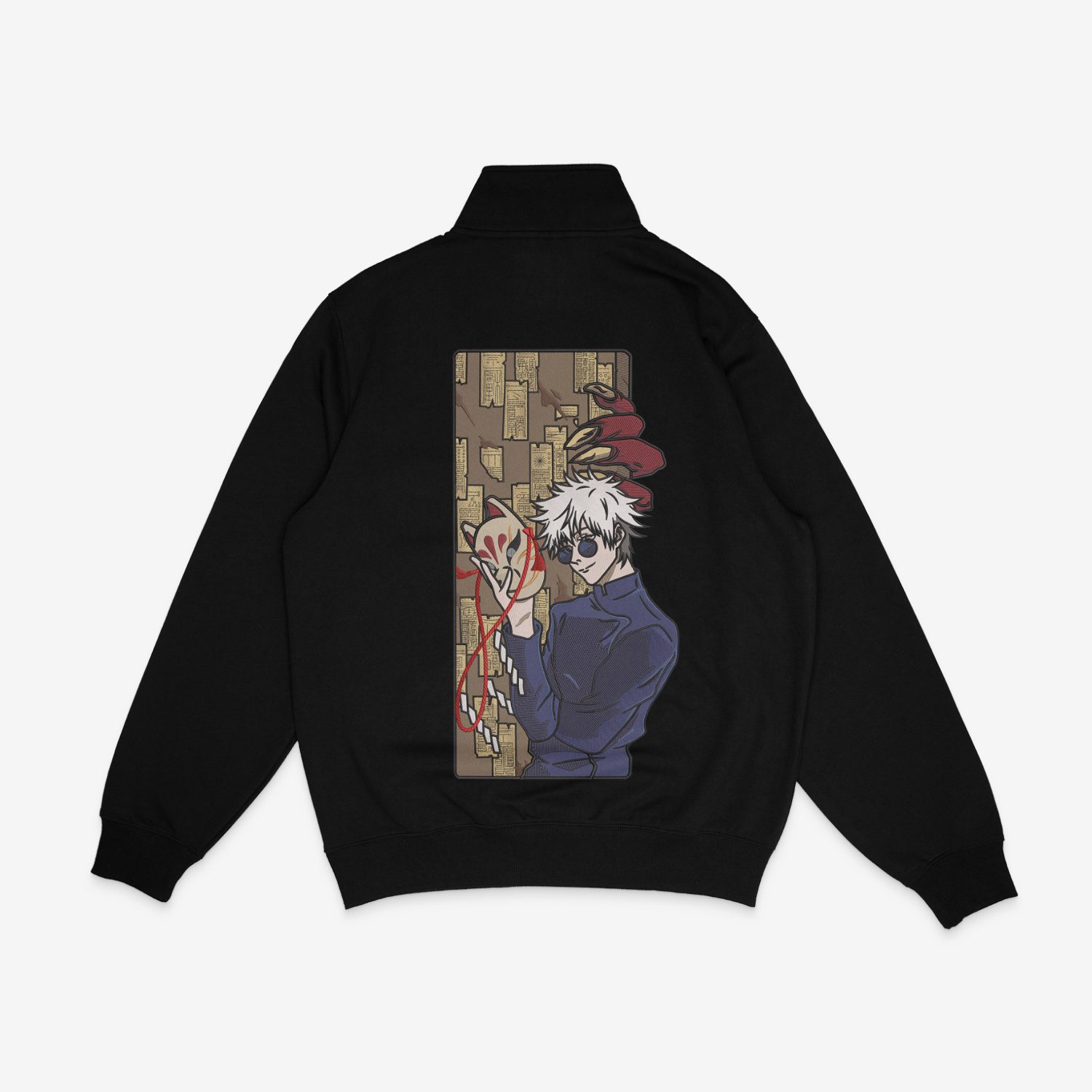 Jujutsu Kaisen Gojo Two Sides of Power 1/4 Zip Sweatshirt