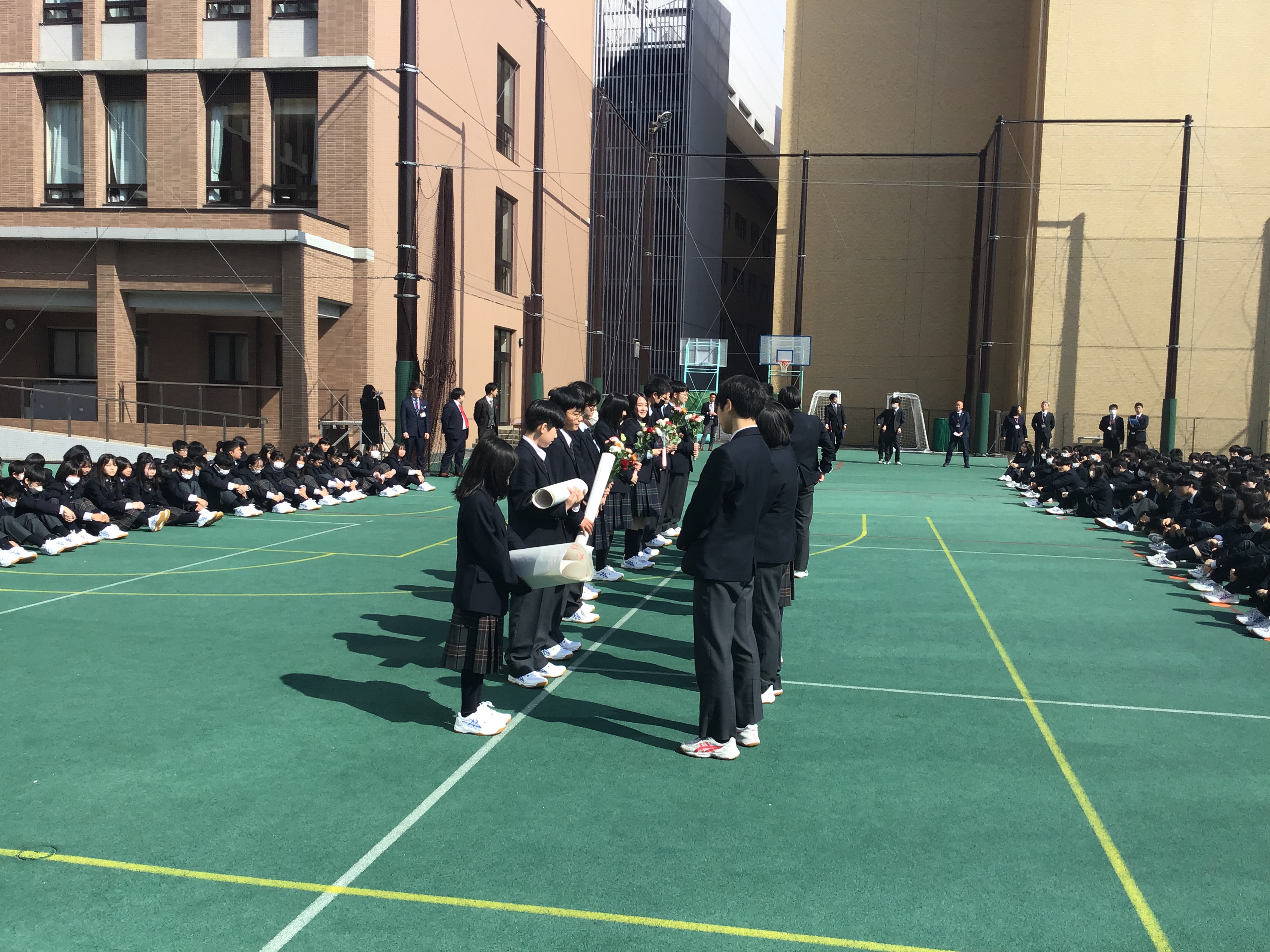 高校1年生(76期)】 始業式・対面式｜お知らせ｜追手門学院大手前中