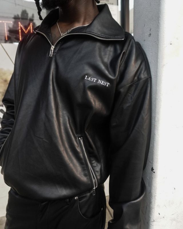 LAST NEST / leather half zip - OTHELLO KUMAMOTO