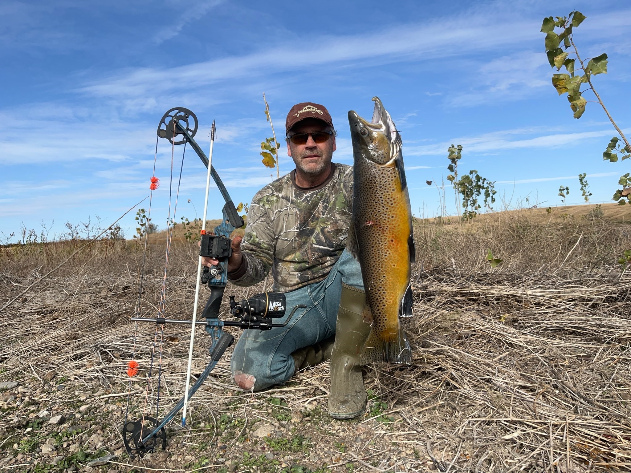 South Dakota Bowfisherman Shoots 6-Pound Brown Trout, Setting a