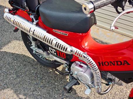 2018 新型 クロスカブ110 CROSSCUB JA45 OUTEX UPマフラー アップ