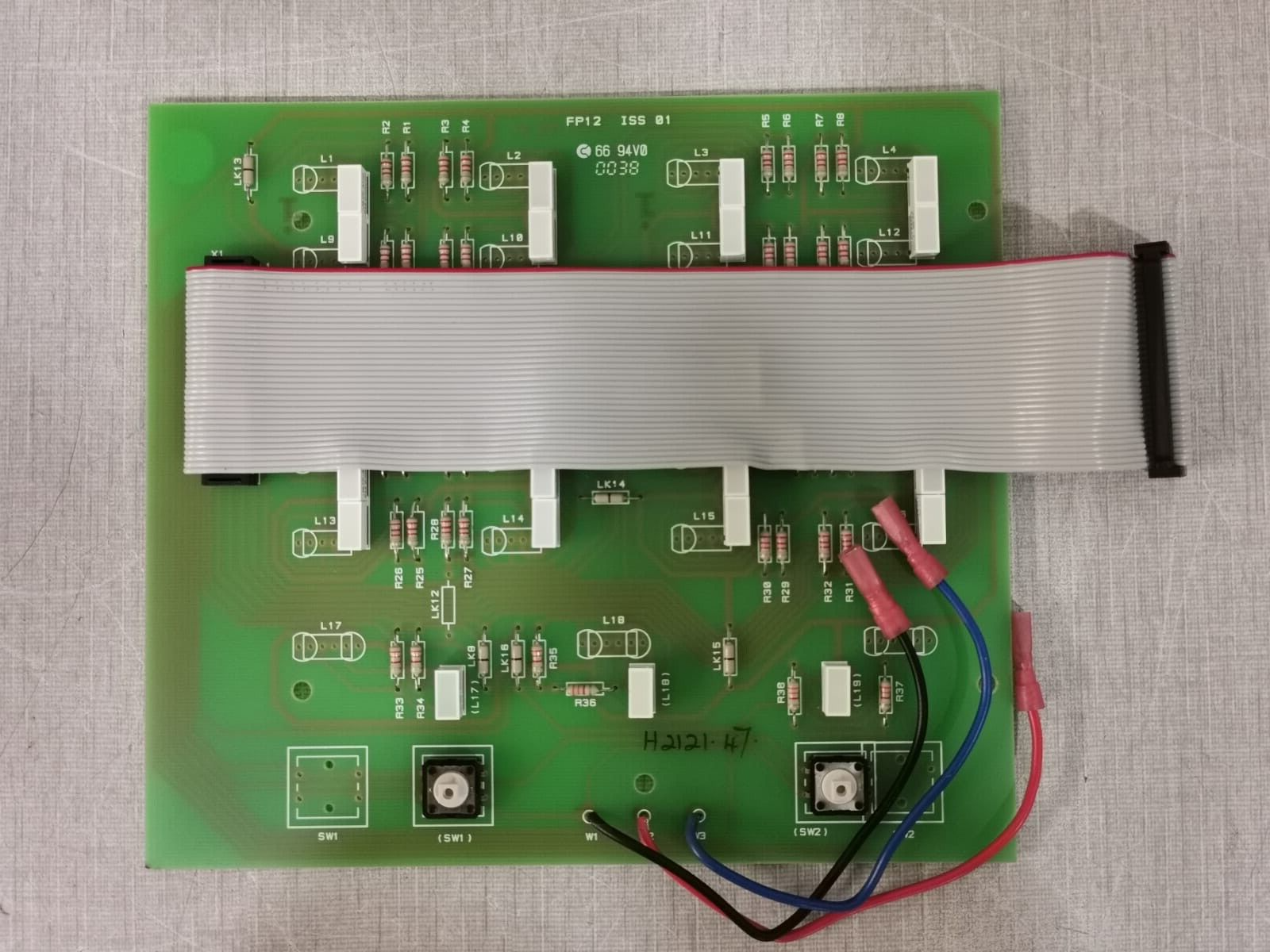 FP12/8Z PCB 8 Zone Display for K801 ECP PCB Board / Seller
