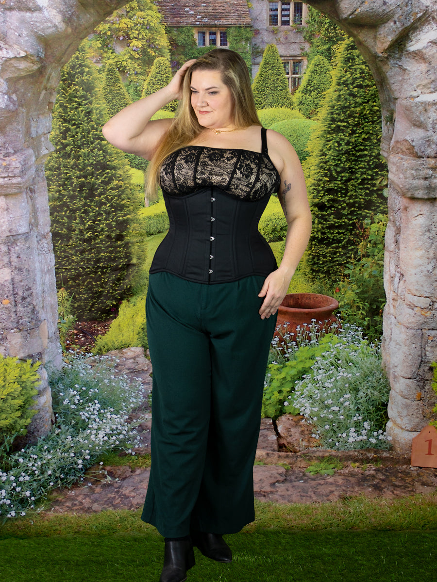 Long Hourglass Curve Plus Size Cotton Corset - CS-426 | Orchard Corset