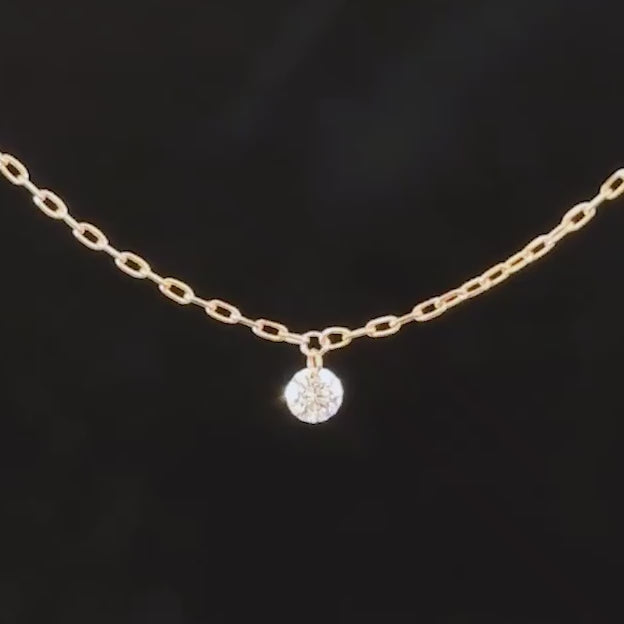 K18/Pt「0.01ctルフル ミニ」ネックレス｜【オレフィーチェ】Orefice