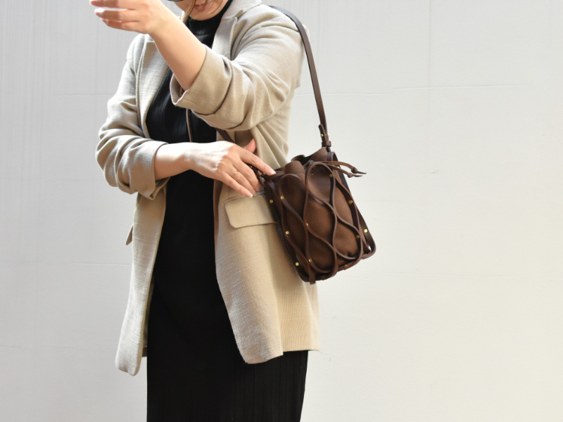 ワイオミング ハニカム巾着バッグ | Organ＜オルガン＞