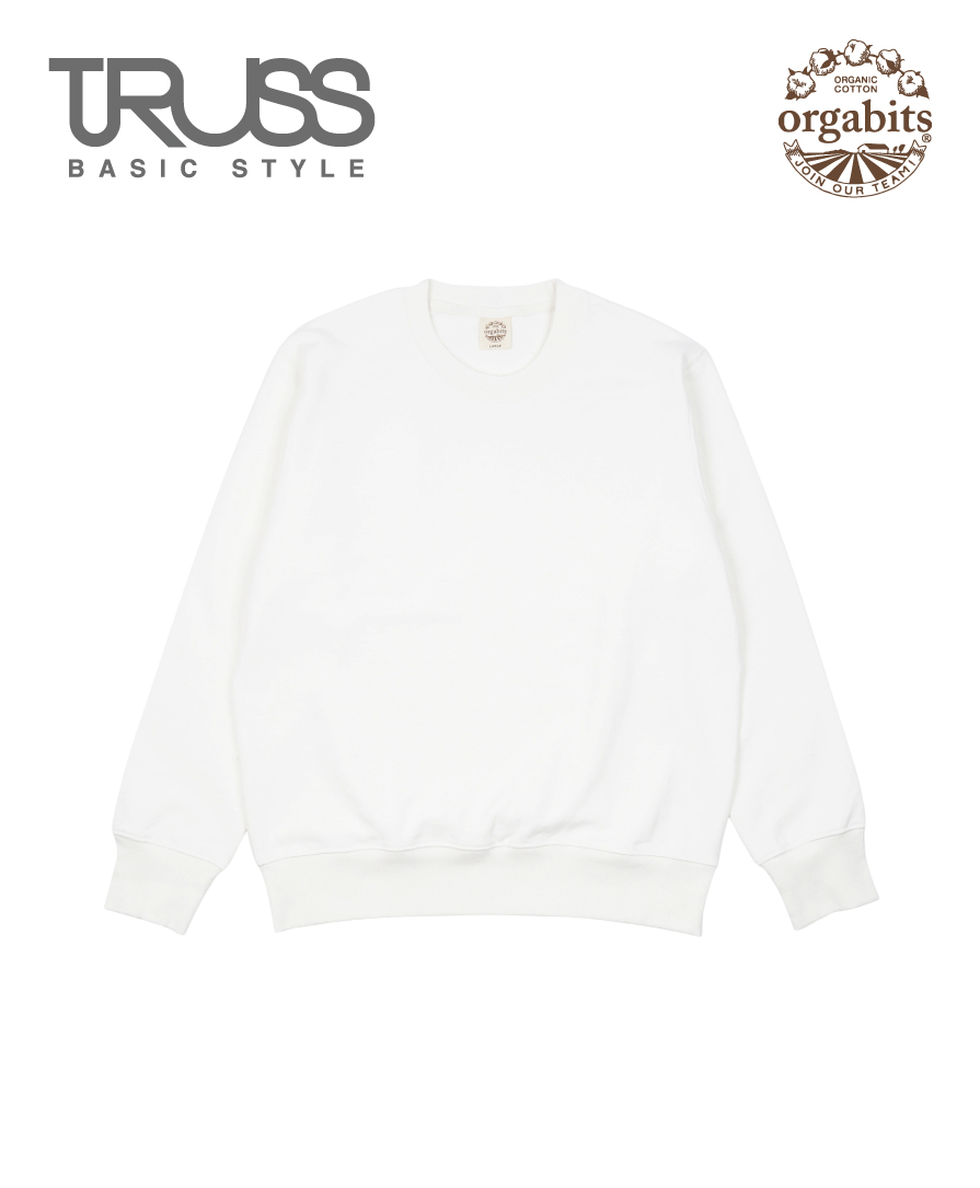 オーガニックコットン スウェットシャツ-エコなTRUSSのトレーナー卸