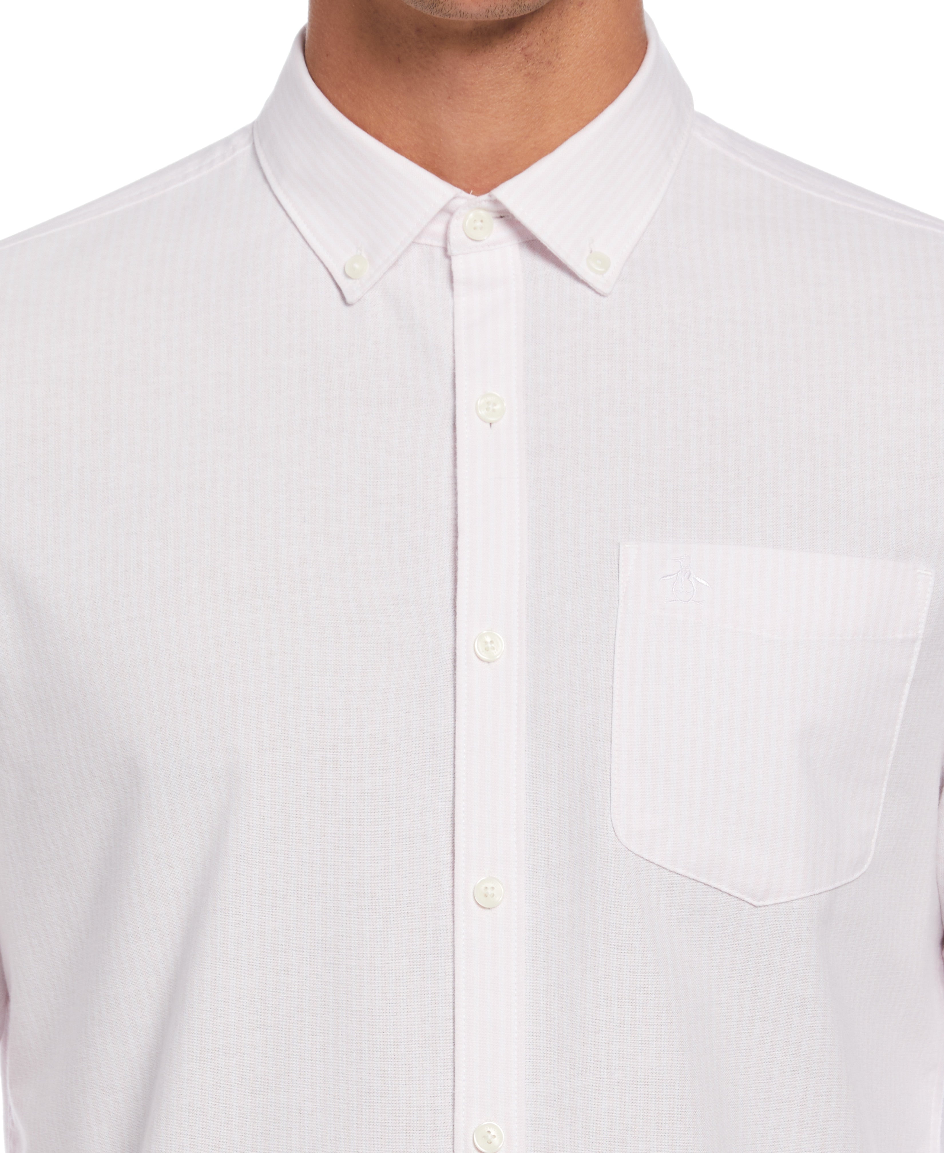 Oxford Long Sleeve Stripe Shirt – Original Penguin US