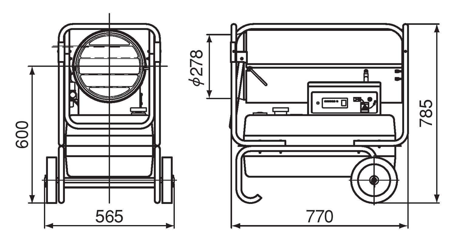 ジェットヒーター HPE310-L | オリオン機械株式会社
