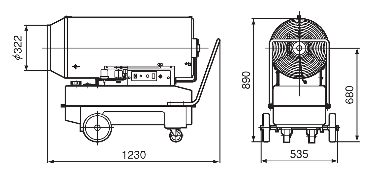 ジェットヒーター HPS830A1 | オリオン機械株式会社