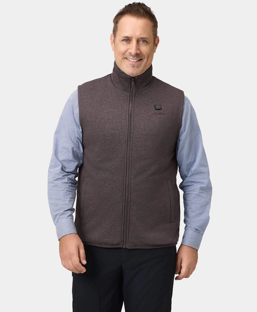 Men's Heated Fleece Vest | Electric Heating | ororo®