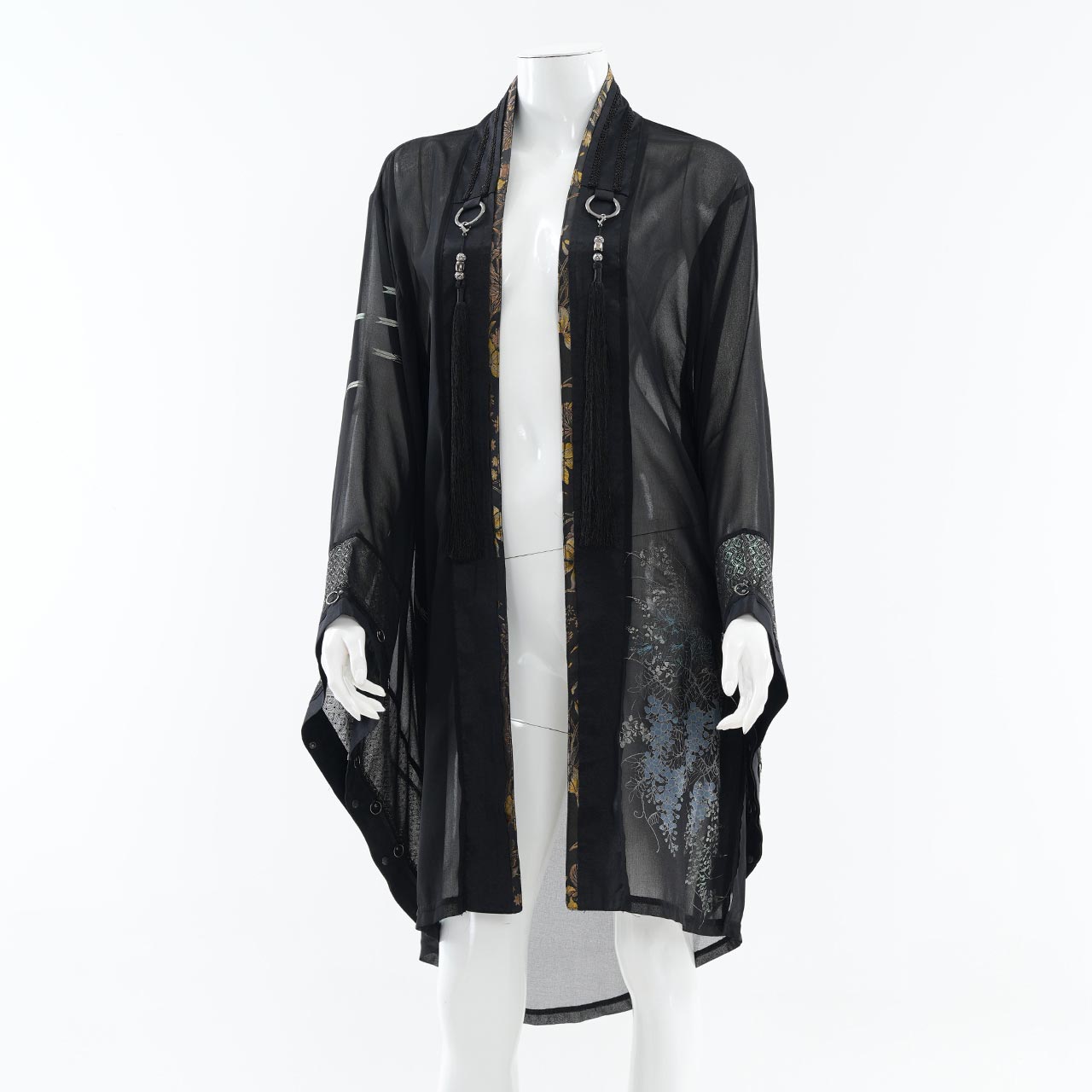 中古 OZZ ONESTE ⁄ 和チャイナ風レイヤードロングニット Ozz Onest 和