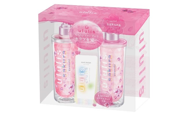 桜舞う限定のキラキラパッケージ。ululisから「ululis sakura