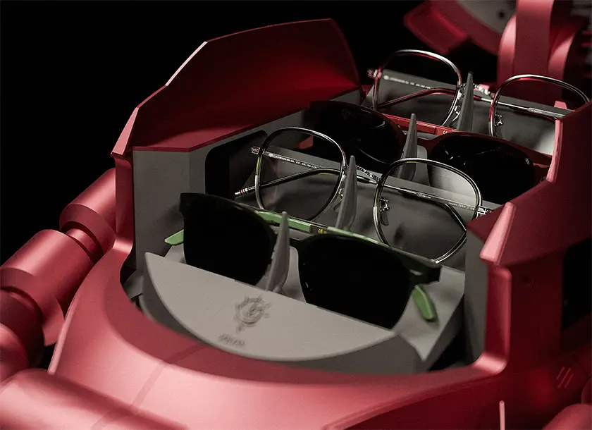 完売】ZEON × OWNDAYS ZAKU HEAD CASE | メガネ通販のオンデーズ