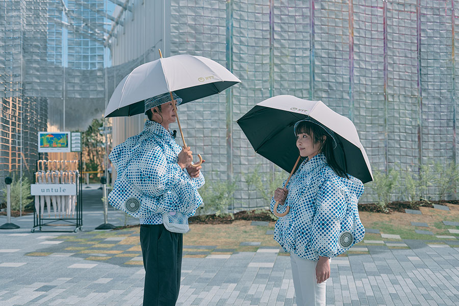 体感マイナス10度？万博で1万円超の「高級日傘」を無料レンタル