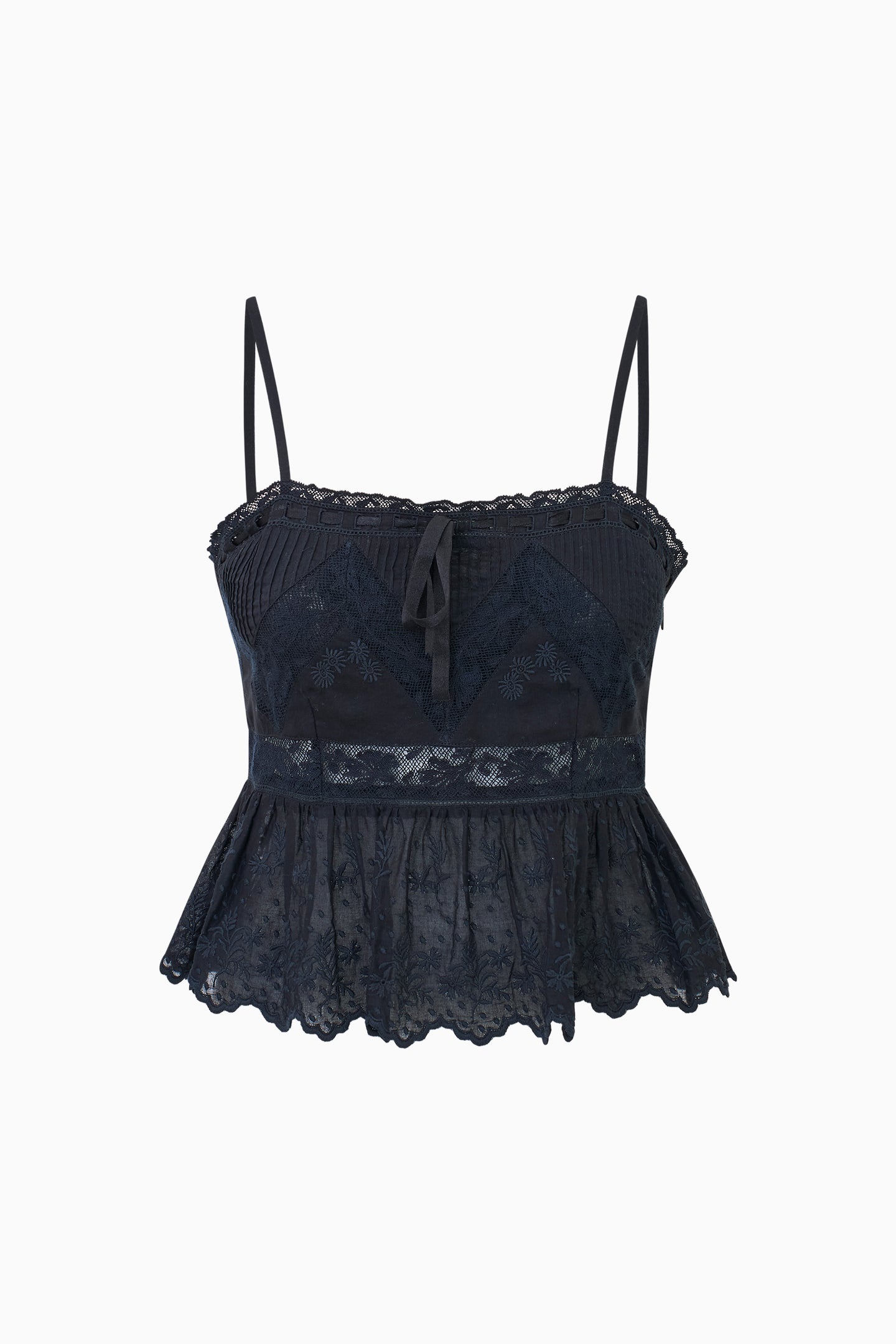 Rowina Cotton Lace Sleeveless Top