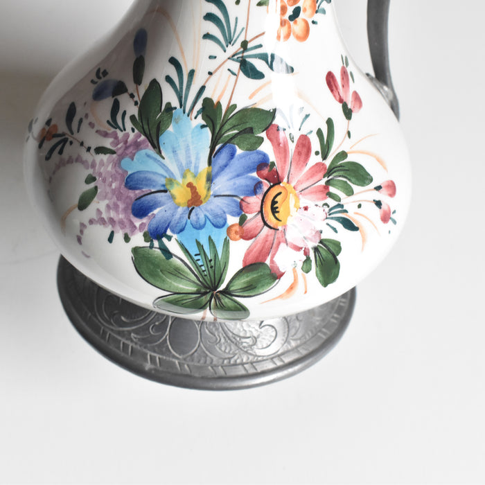 ヴィンテージ ピューター＆陶器 水差し — Loane Interior