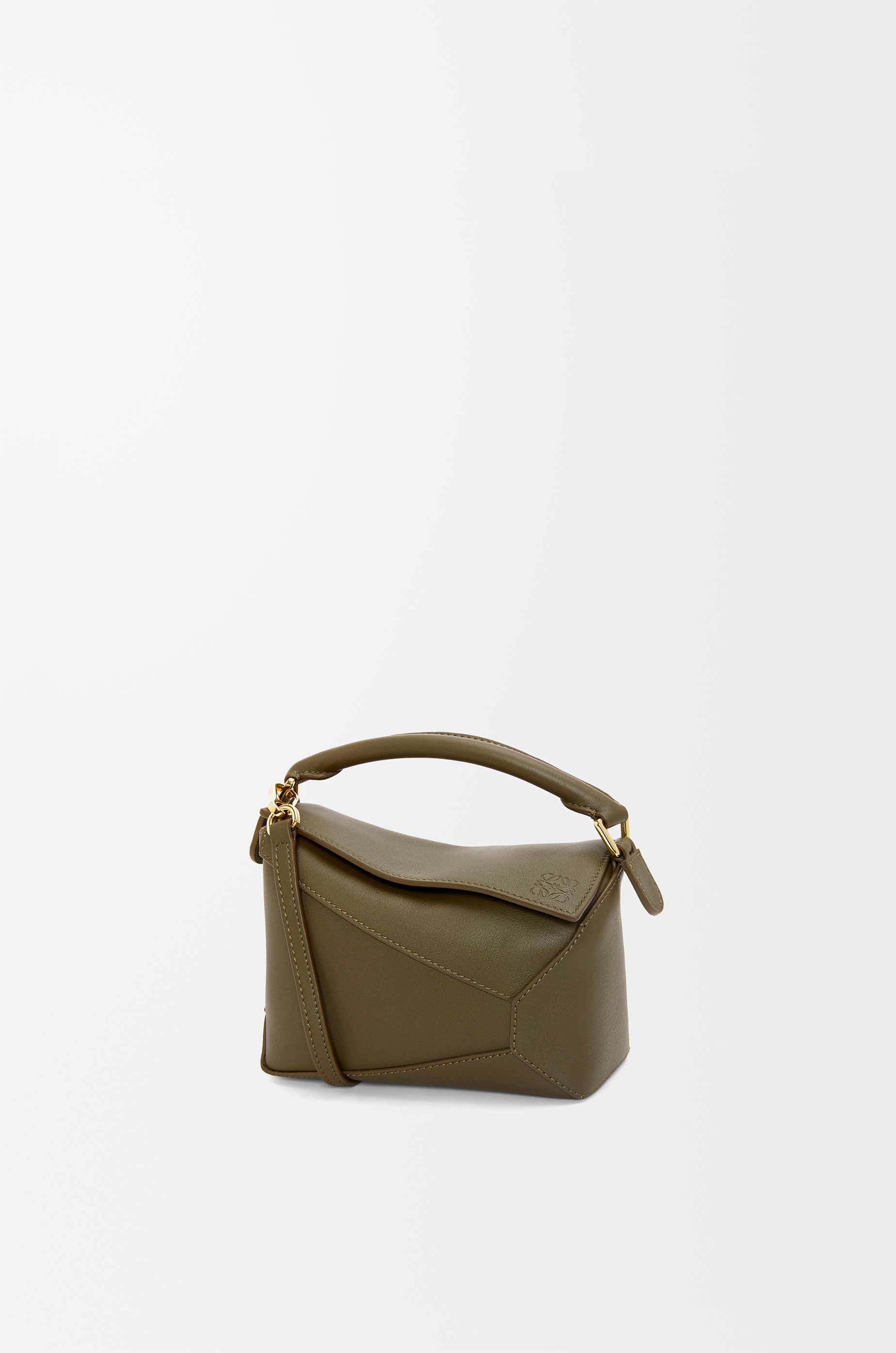 Mini Puzzle Edge bag in classic calfskin Green - LOEWE USA