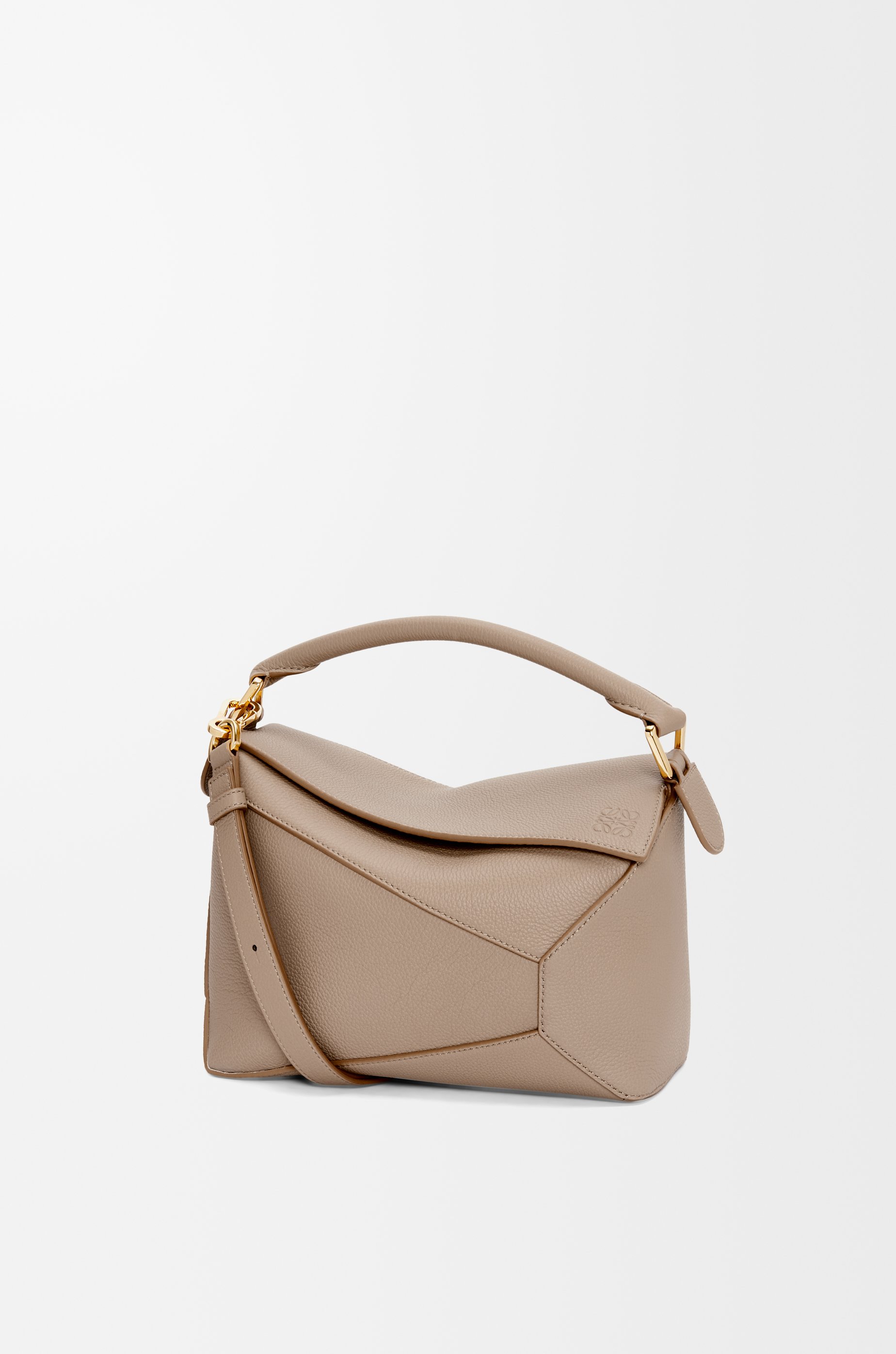 Small Puzzle Edge bag in soft grained calfskin Beige - LOEWE USA