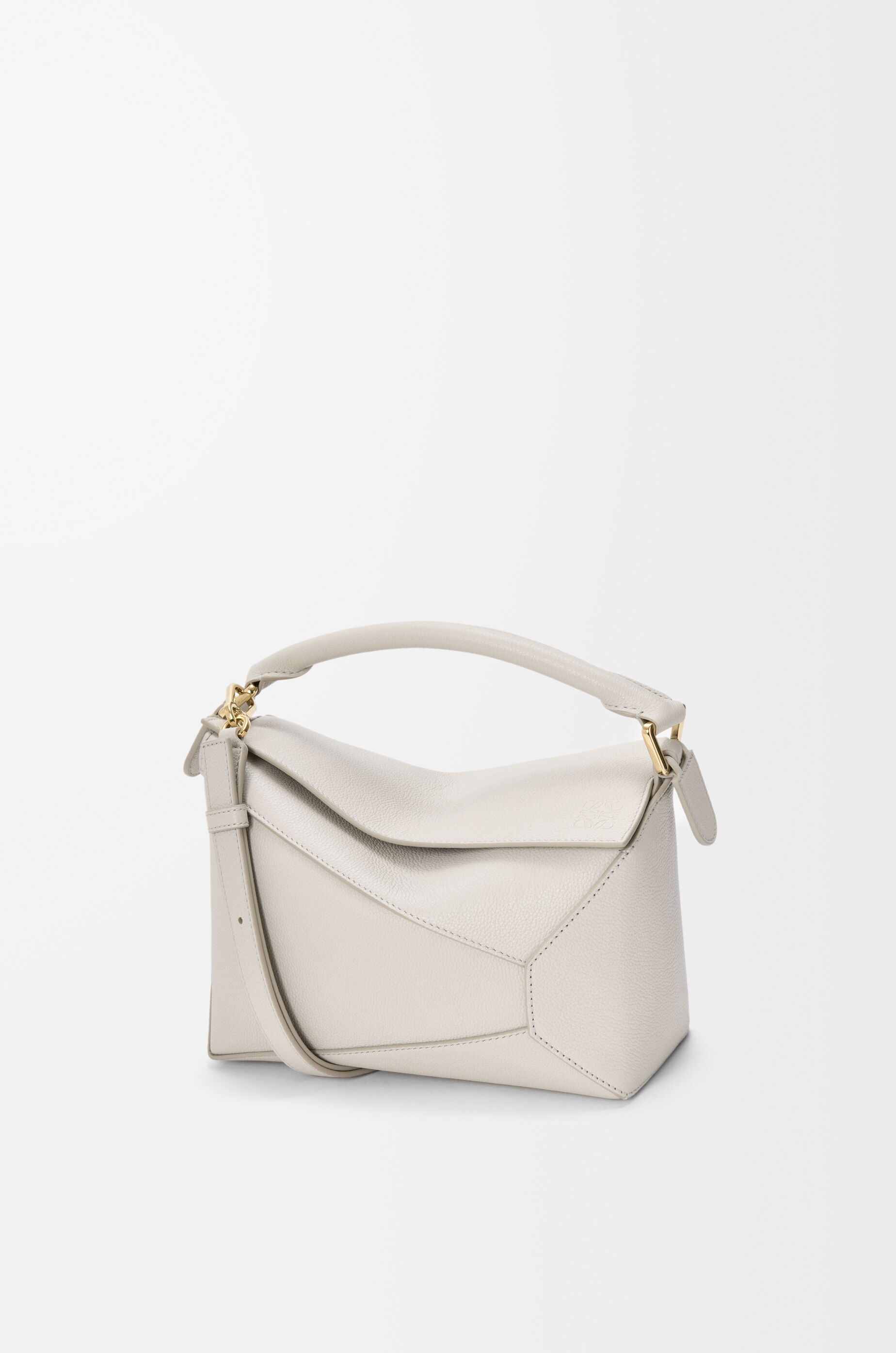 パズルエッジ バッグ スモール（ソフトグレインカーフ） グレー