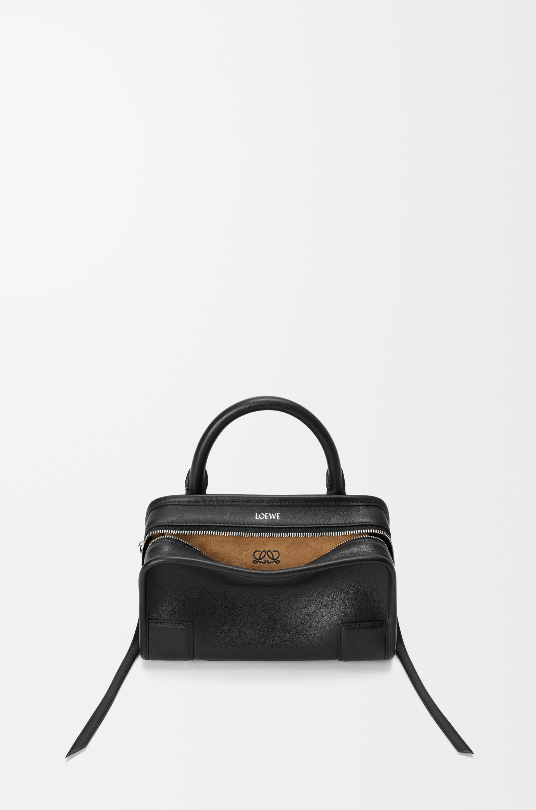 Mini Amazona 180 bag in soft calfskin Black - LOEWE