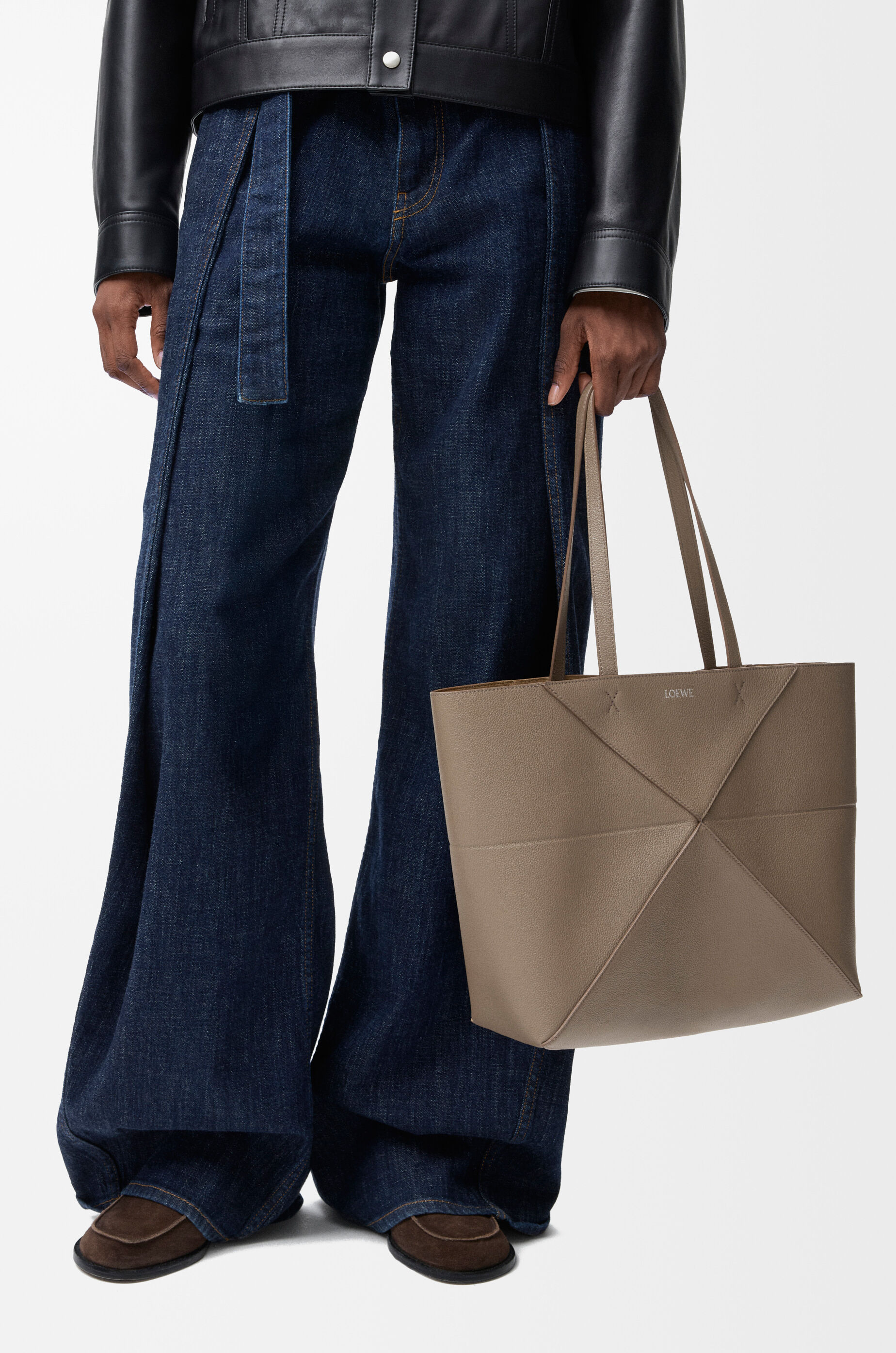 パズルフォルド トート ホリゾンタル ミディアム（ソフトグレイン