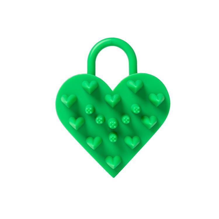 ハートロックスカルプブラシ グリーン(グリーン): コスメ