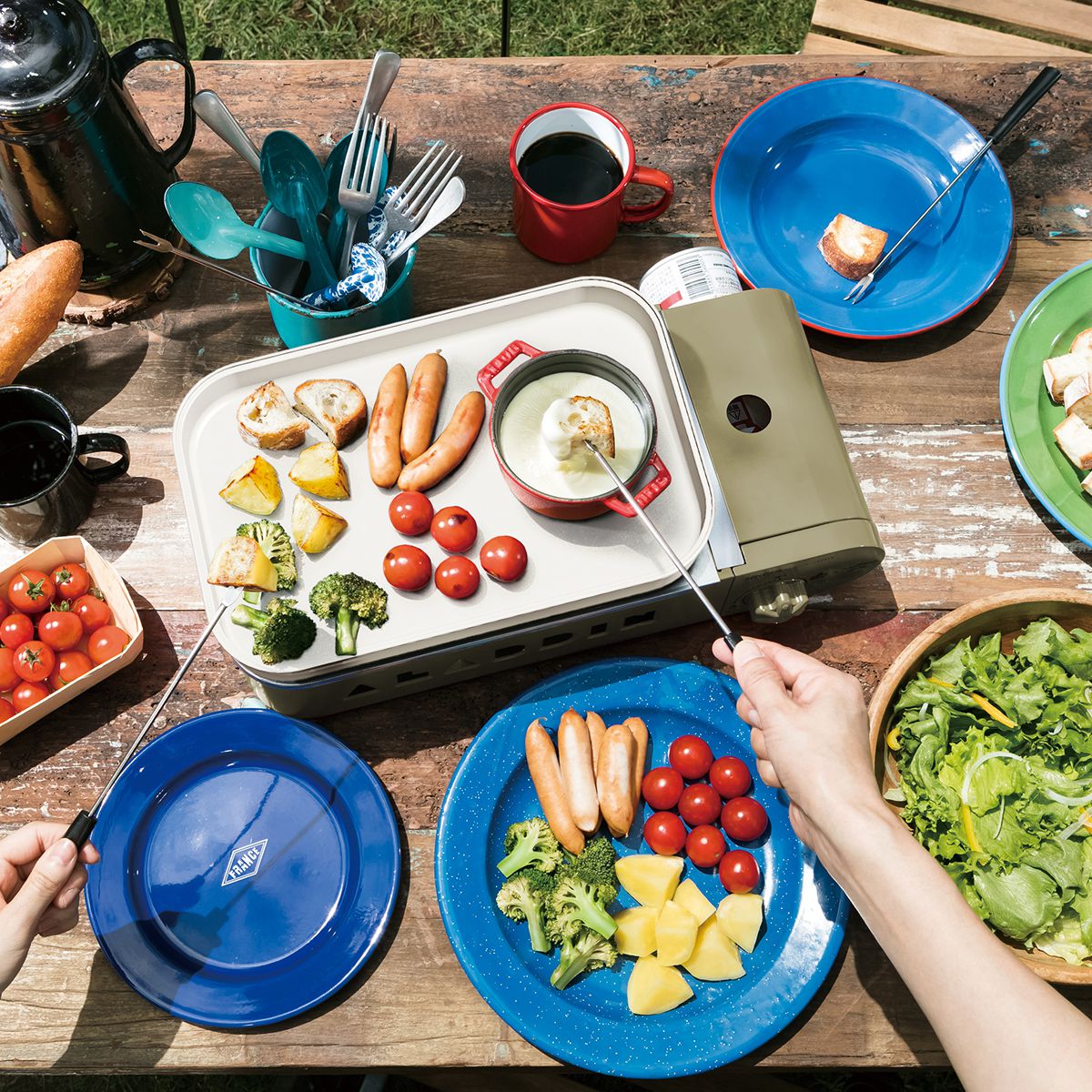 LOGOS×SENGOKU ALADDIN ポータブル ガス ホットプレート プチパン