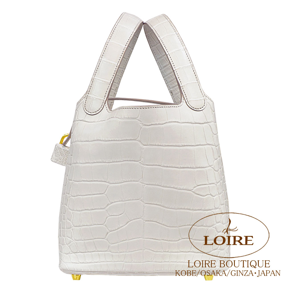 付属品完備★ エルメス ピコタンロック PM ベトン B刻印 オマケ付き エルメス)ピコタンロック18 PM ベトン (HERMES/ハンドバッグ