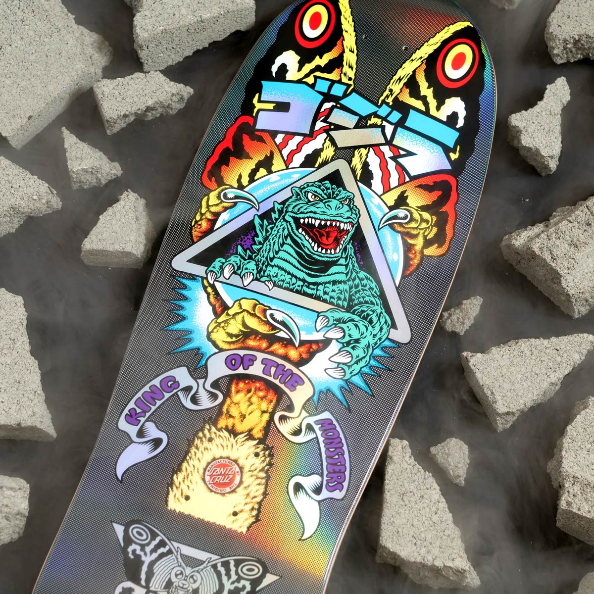 SANTA CRUZ X GODZILLA MOTHRA NATAS DECK 10.538