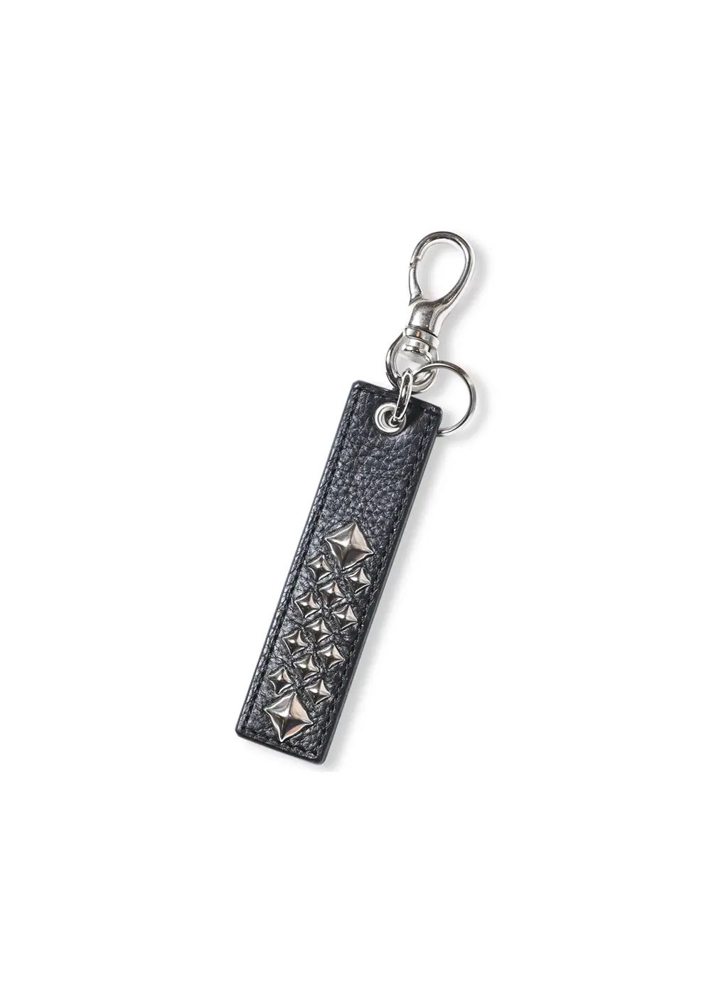 THE CALEE 本革 スタッズ付きキーホルダー CALEE - STUDS LEATHER KEY HOLDER (BLACK) / スタッズ レザー