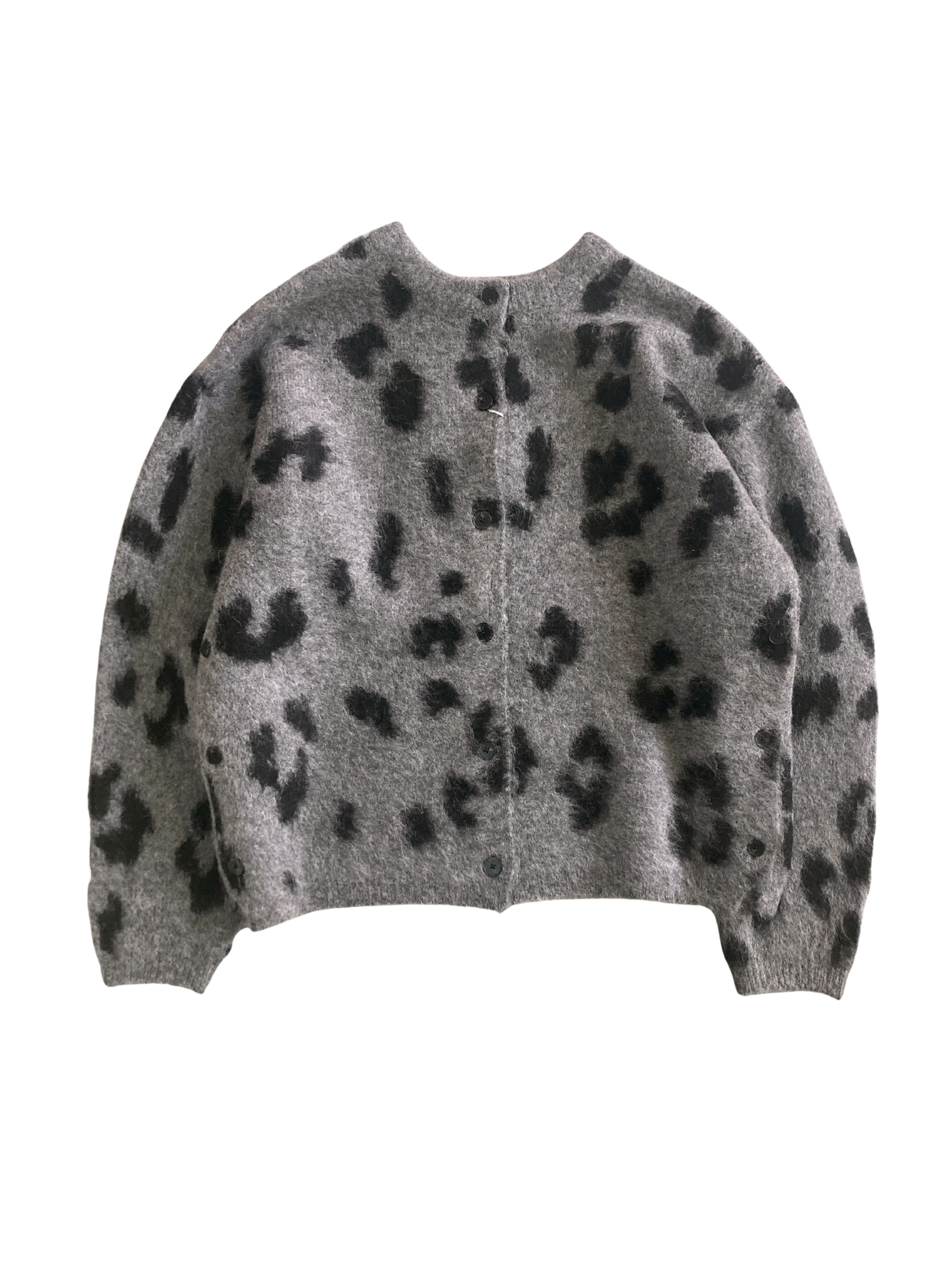 Boutique Ordinary -ブティークオーディナリー Cheetah Knit Cardigan