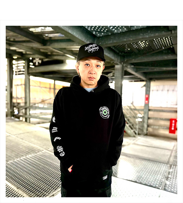 ルーディーズ) 10-FEET×RUDIE'S×ROLLING CRADLE HOOD SWEAT (HOODED