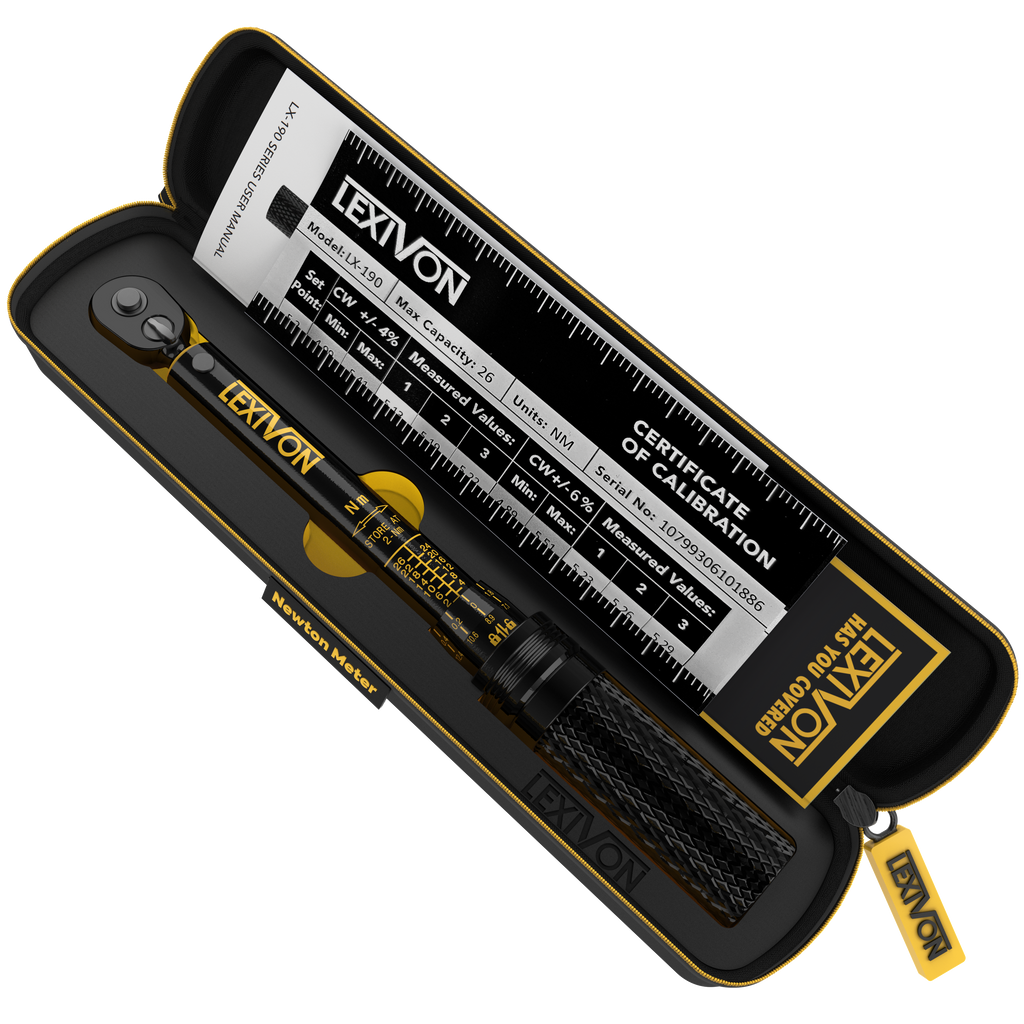 LEXIVON Bike Torque Wrench 1/4-Inch Drive, Newton Meter | 72-Tooth