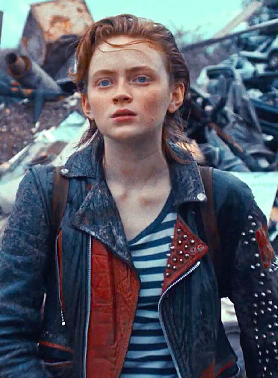 O Dessa 2025 Sadie Sink Black Leather Jacket – LeatherJacketMerchant