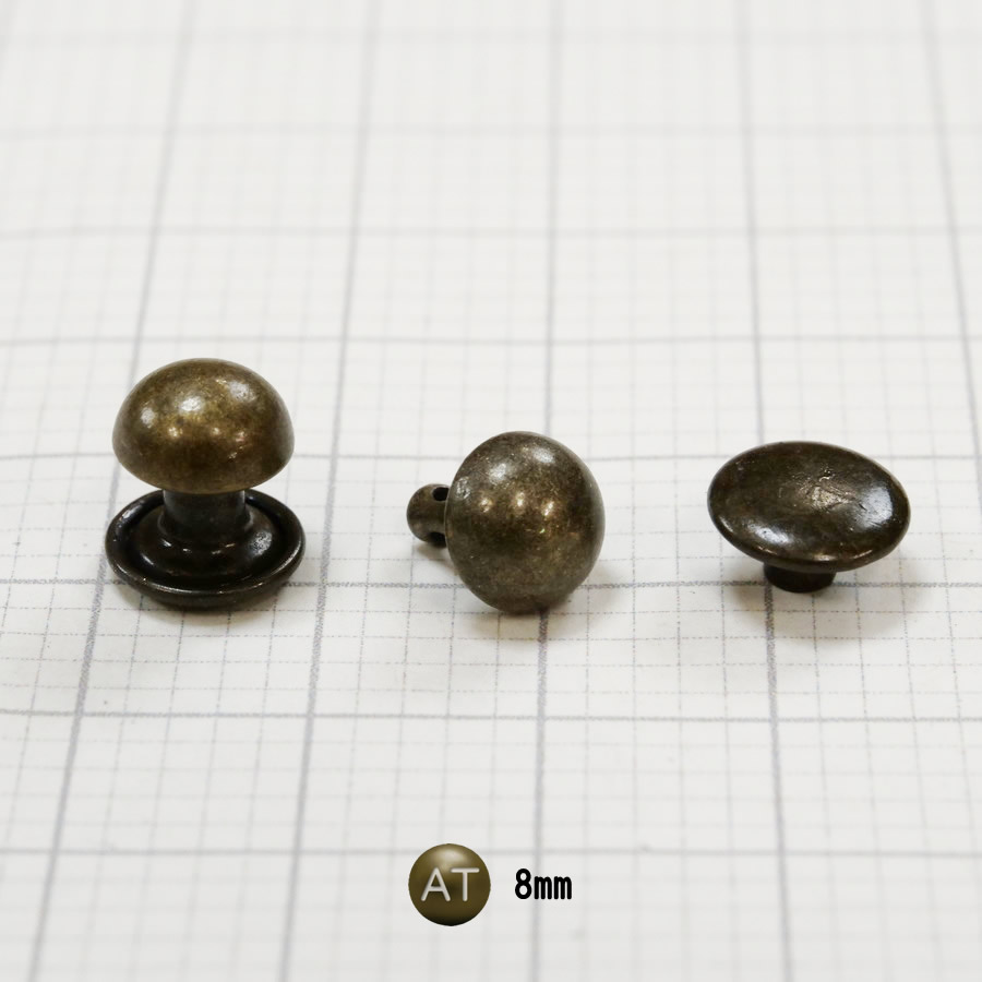 レザーワークス|金具・附属|口金・バッグ・鞄金具|底鋲(半丸ミニ