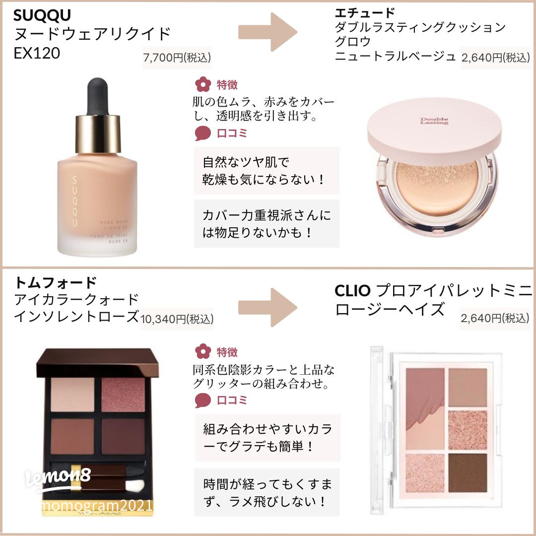 第2弾！デパコスそっくり！ 代用プチプラまとめ♡ | もも🌷🤍すっぴん