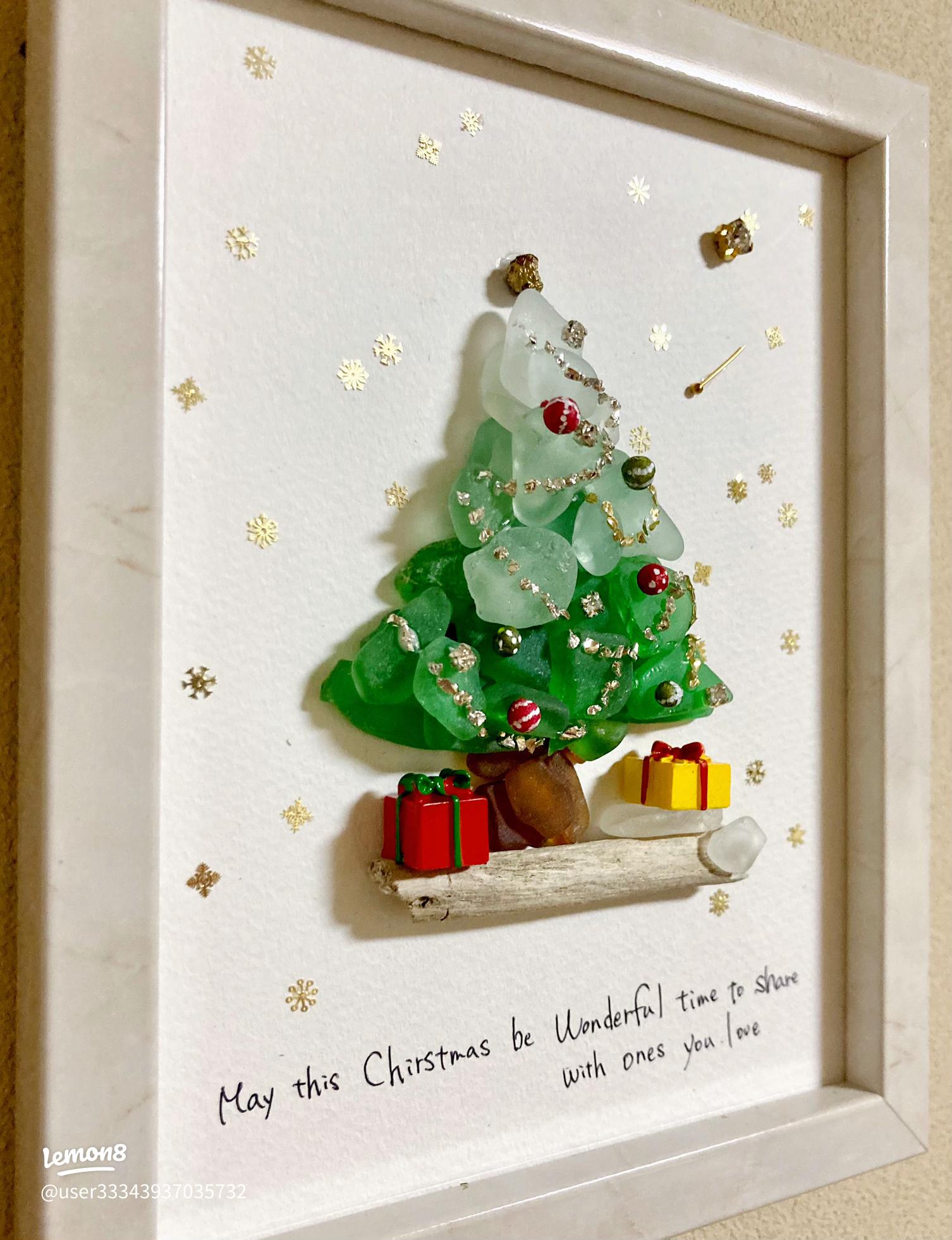 シーグラスで作るクリスマスツリーアートの魅力