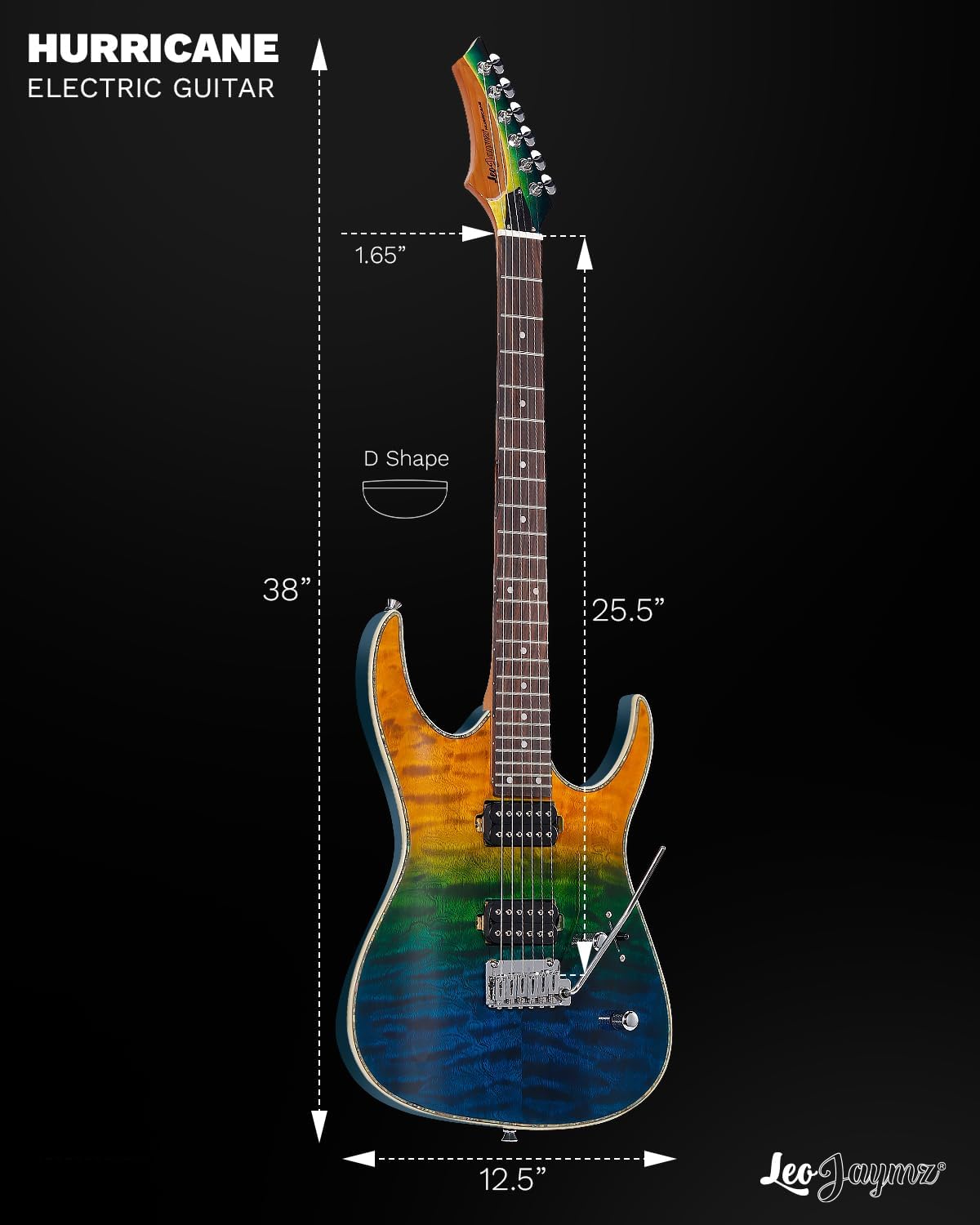 Hurricane Series Electric Guitar :Leo Jaymz