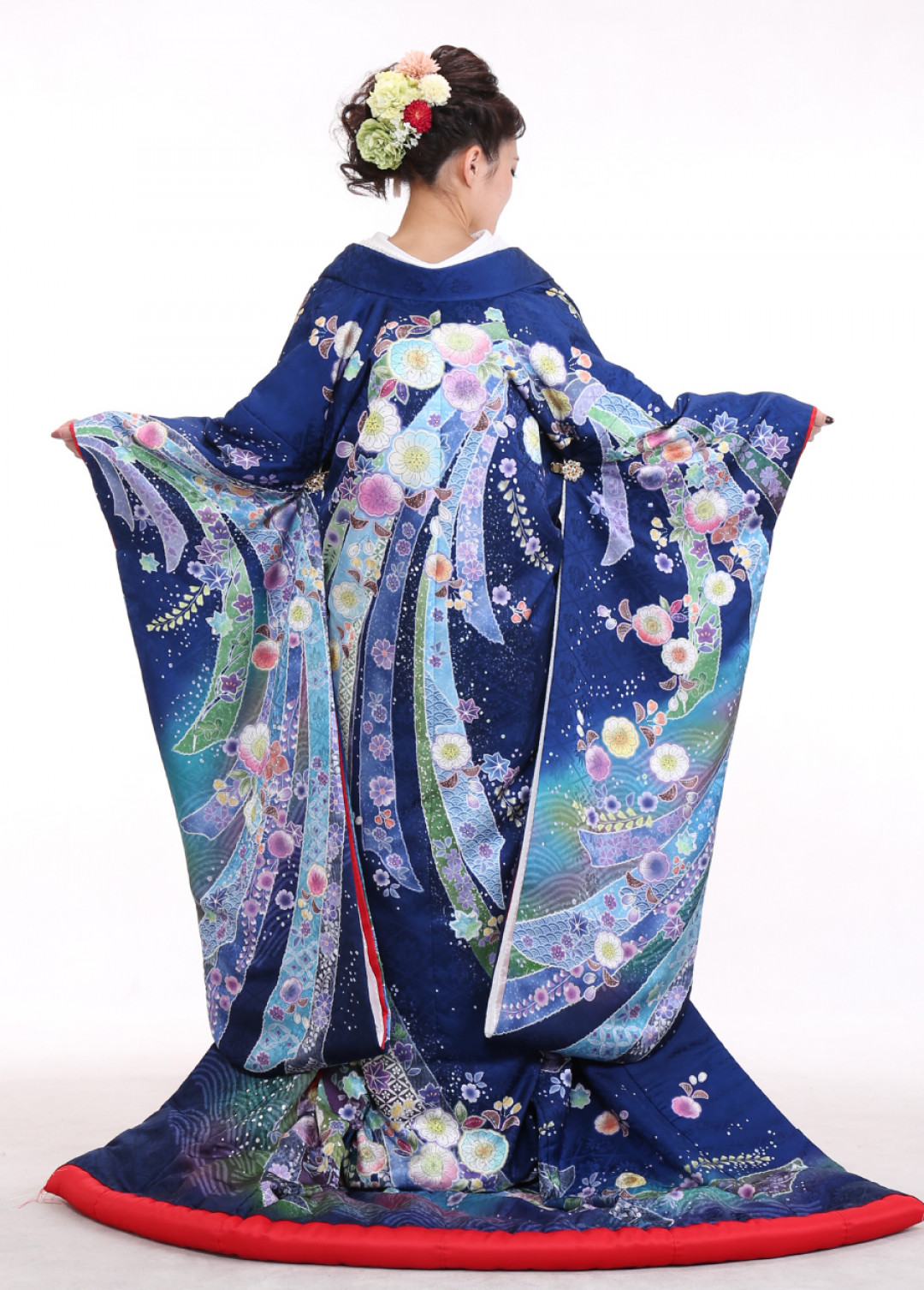 オリジナル色打掛（青）・色打掛｜ラヴィファクトリー