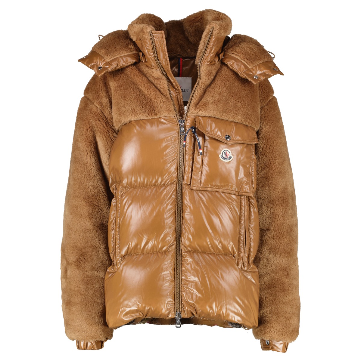 Moncler Brown Thymelee Short Down Jacket - Size 4 ○ Labellov