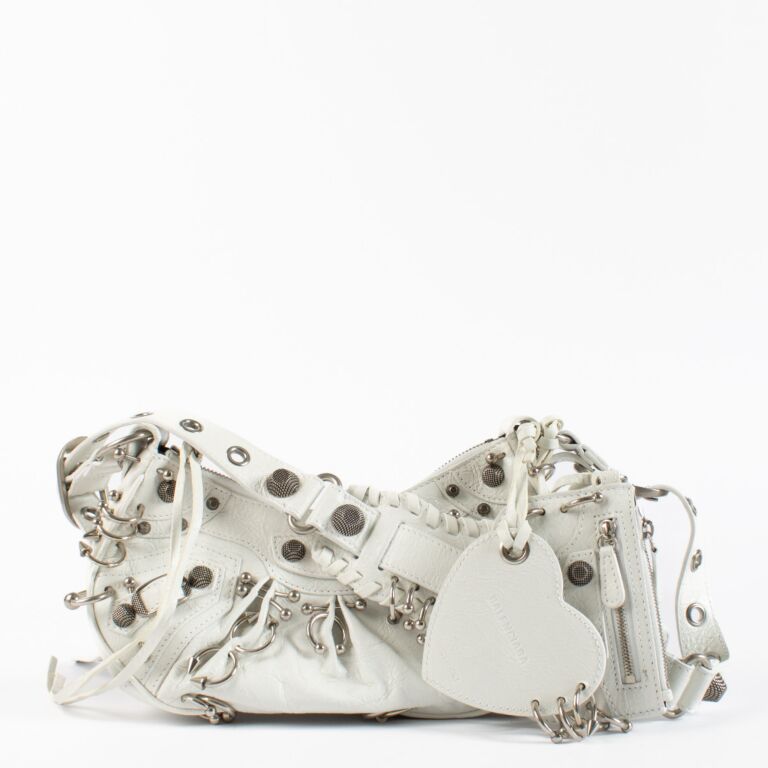 Balenciaga White Pierced Cagole XS Bag ○ Labellov ○ Buy and Sell