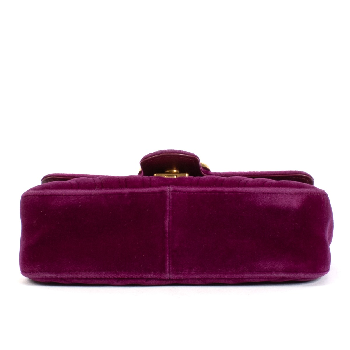 Gucci Purple Velvet Mini GG Marmont Bag ○ Labellov ○ Buy and