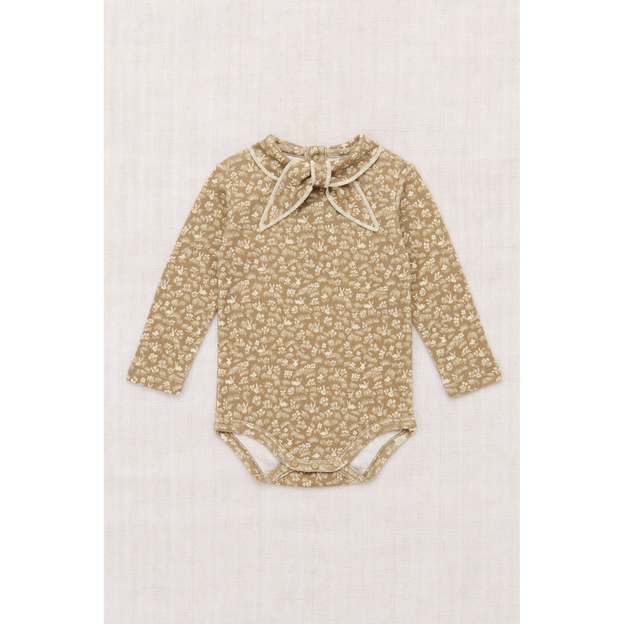 Misha and Puff Kelp Bunny Meadow Baby Long Sleeve Scout Onesie