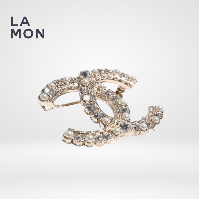 シャネル ブローチ CHANEL BROOCH ABC067 ココマーク メタル ストラス