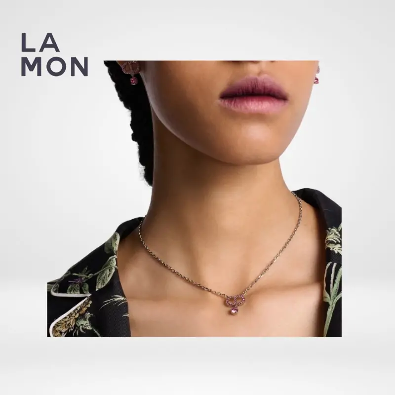 ディオール ネックレス DIOR Petit CD Necklace メタル クリスタル