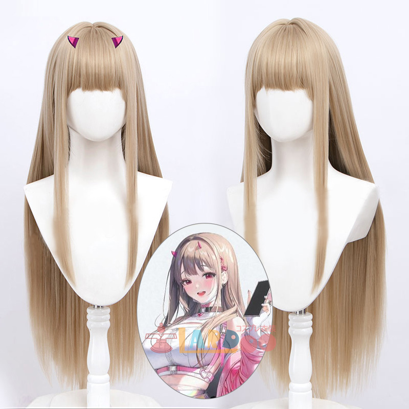 勝利の女神：NIKKE バイパー-Viper コスプレウィッグ ネット付き 耐熱