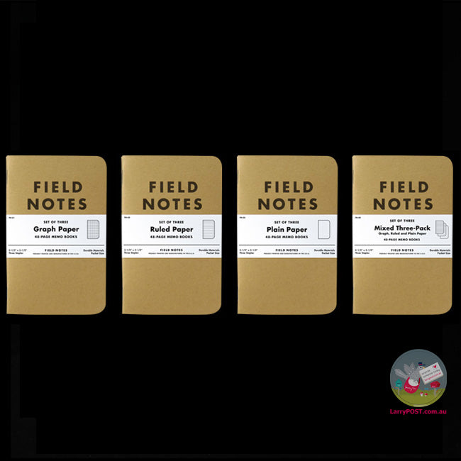 Buy FIELD NOTES Original - Set 3 - Pocket - Graph | LarryPOST