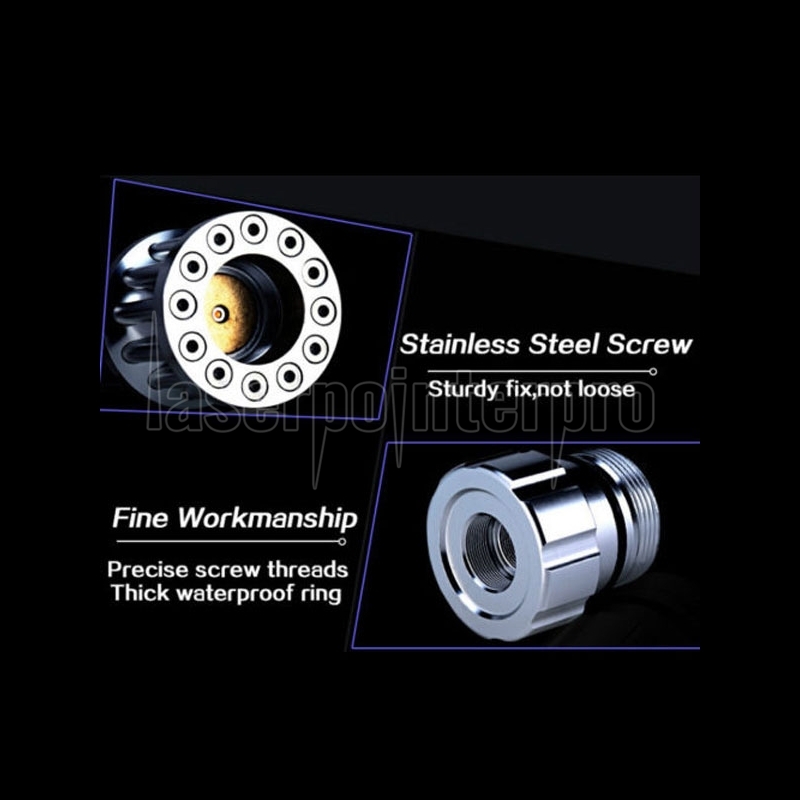 Uking ZQ-15B 50000mW 445nm Blue Beam Zoomable 5-in-1 Laser Pointer