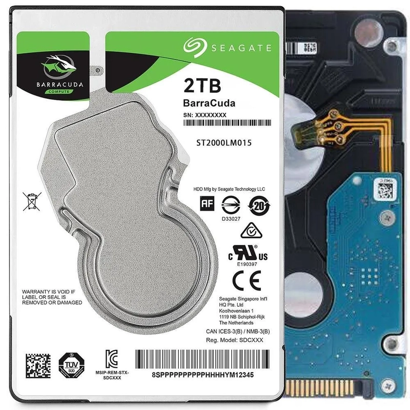 Seagate 2TB BarraCuda 5400 RPM 128MB Cache SATA 6.0Gb/s 2.5