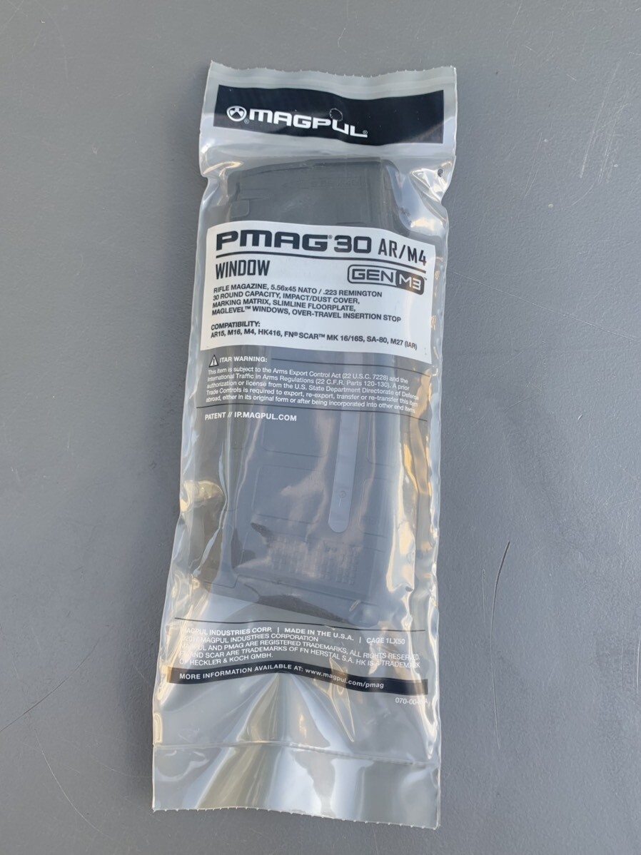 米軍実物 MAGPUL PMAG 30 GEN M3 AR-15/M4/M16 30連マガジン WINDOW 両